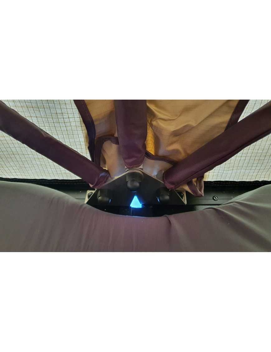 Намет даховий ALASKA 190 см 3-особовий LONG Пісковий