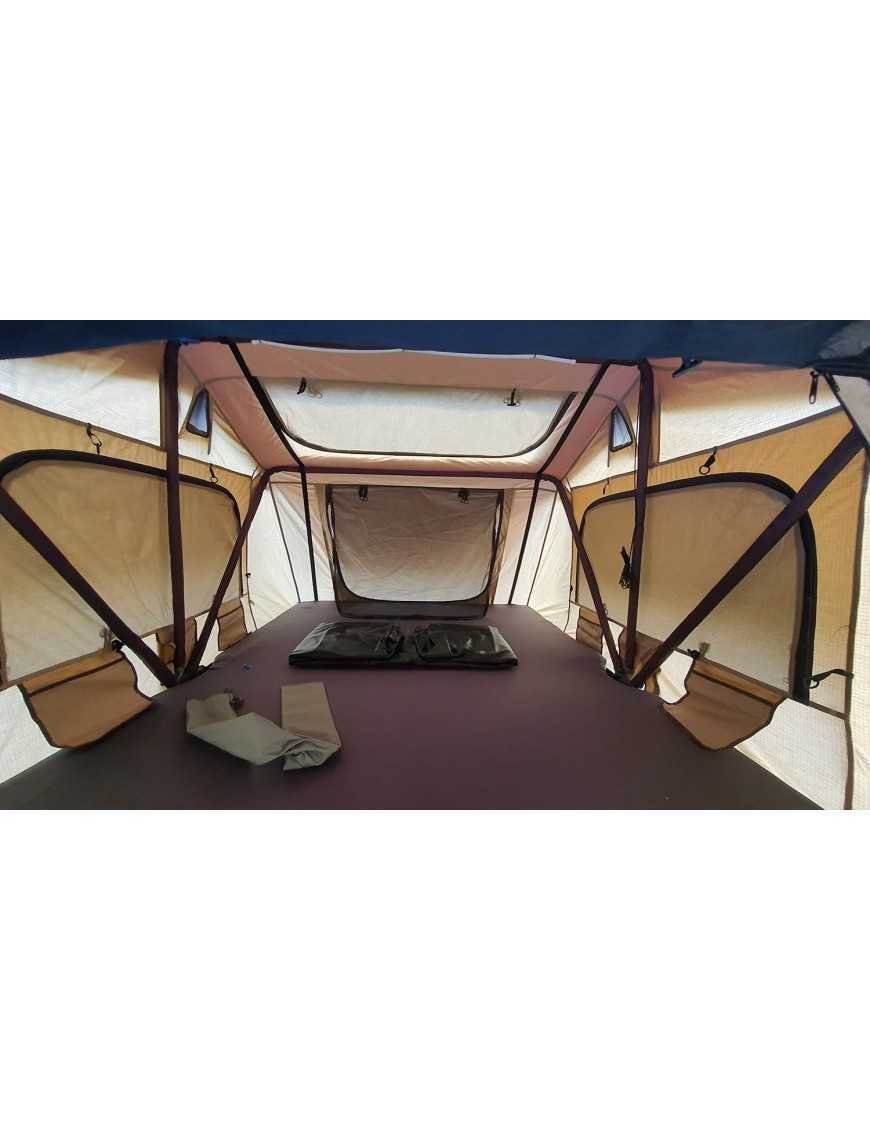 Намет даховий ALASKA 190 см 3-особовий LONG Пісковий