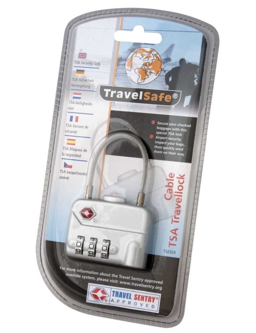 Замок із тросом для багажу Travellock Cable TSA - TravelSafe