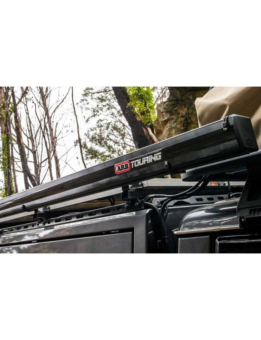 Маркіза ARB у чорному алюмінієвому корпусі з додатковим освітленням 2500 x 2500