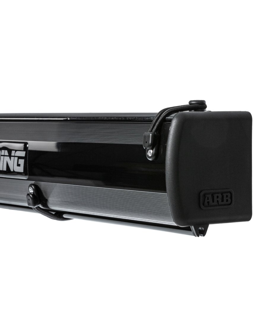 Маркіза ARB у чорному алюмінієвому корпусі з додатковим освітленням 2500 x 2500