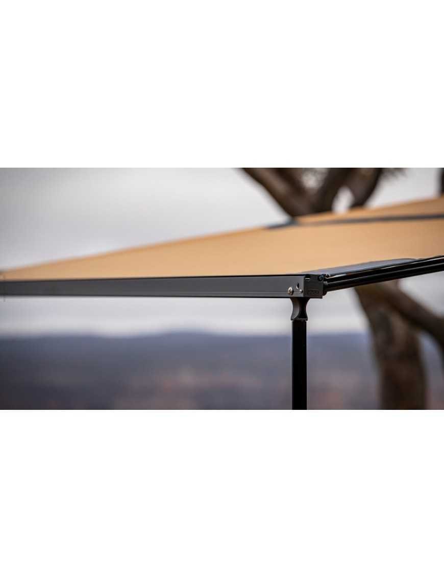 Маркіза ARB у чорному алюмінієвому корпусі з додатковим освітленням 2500 x 2500