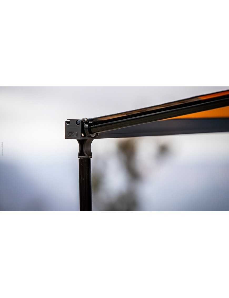 Маркіза ARB у чорному алюмінієвому корпусі з додатковим освітленням 2500 x 2500