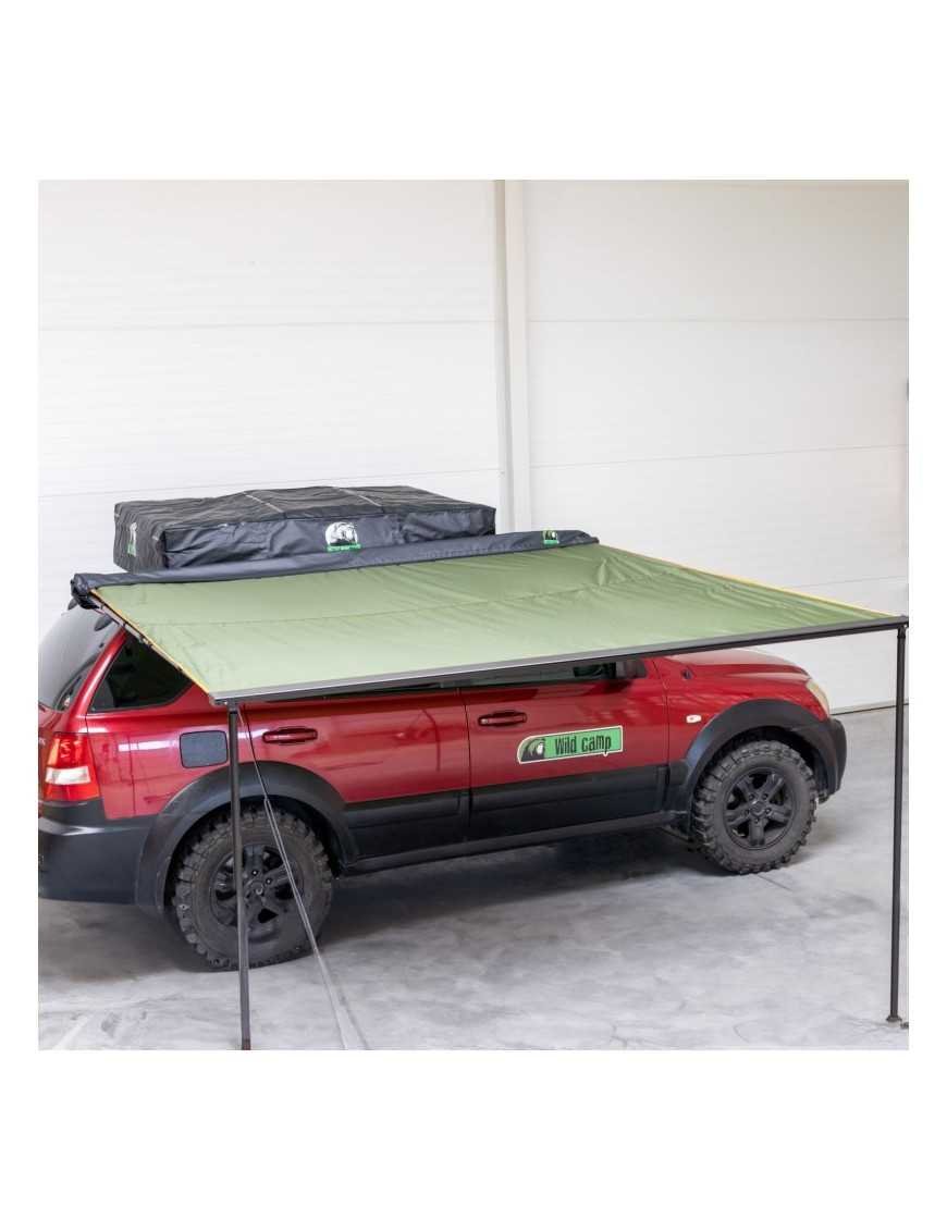 Навіс Маркіза 2x2,5 м, кріпиться до багажника на даху ЗЕЛЕНИЙ