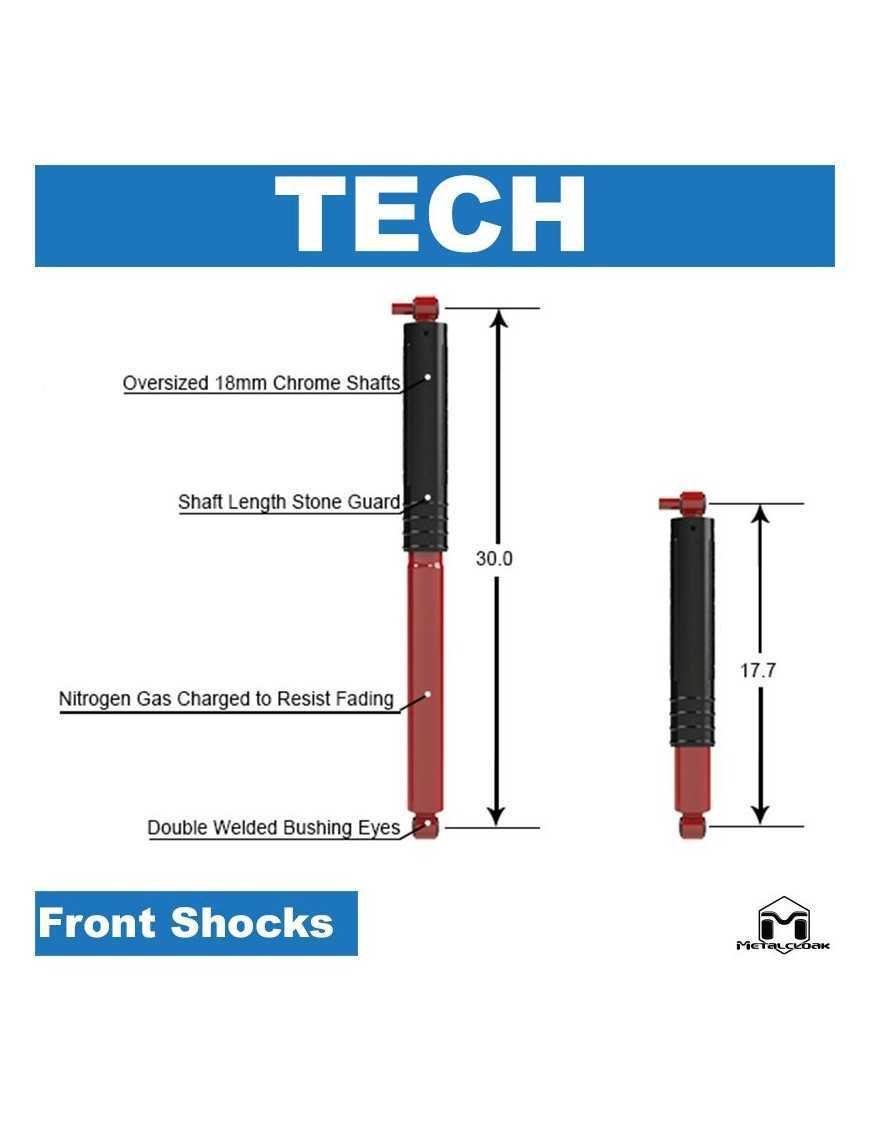 Пара амортизаторів Rocksport для Wrangler JL JLU передні і задні 2,5