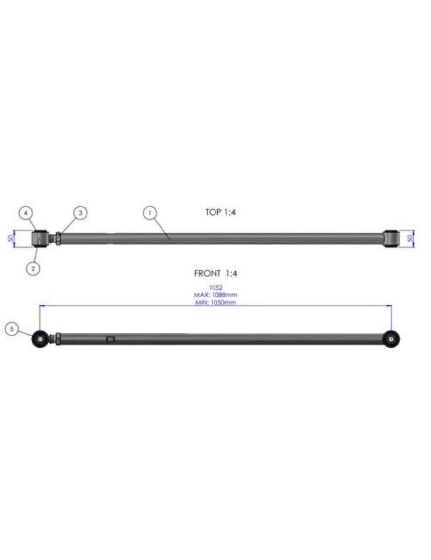 Задній регульований Панхард Toyota Land Cruiser 250