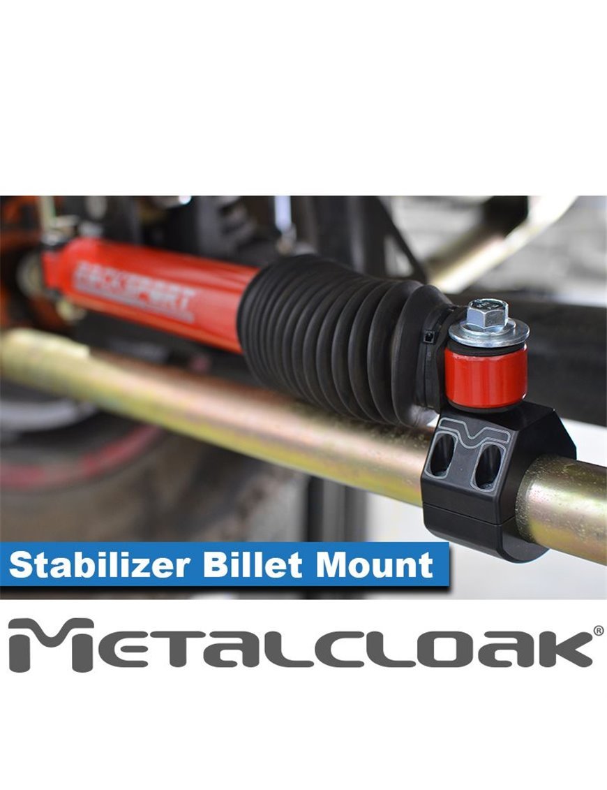 Розміщення кріплення амортизатора керма 1 5/8 Metalcloak Wrangler JK JL JT