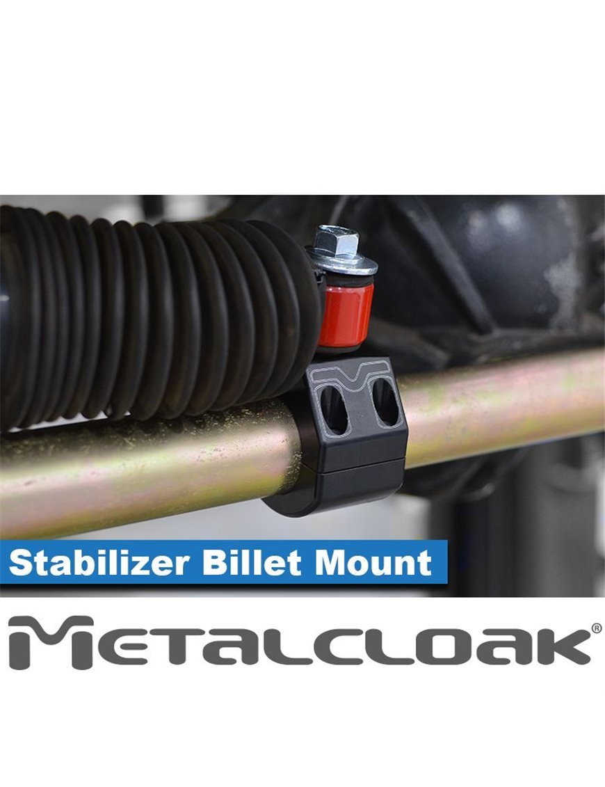 Розміщення кріплення амортизатора керма 1 5/8 Metalcloak Wrangler JK JL JT