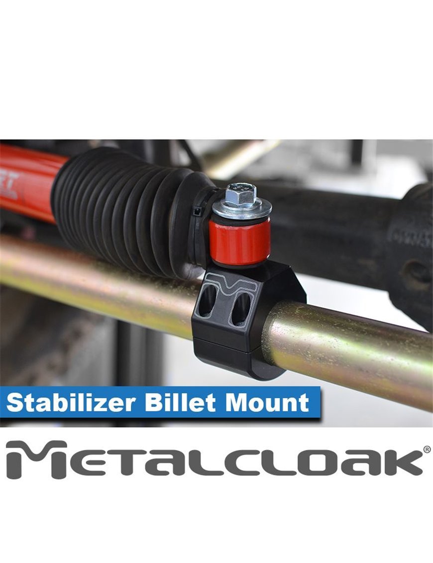 Розміщення кріплення амортизатора керма 1 5/8 Metalcloak Wrangler JK JL JT