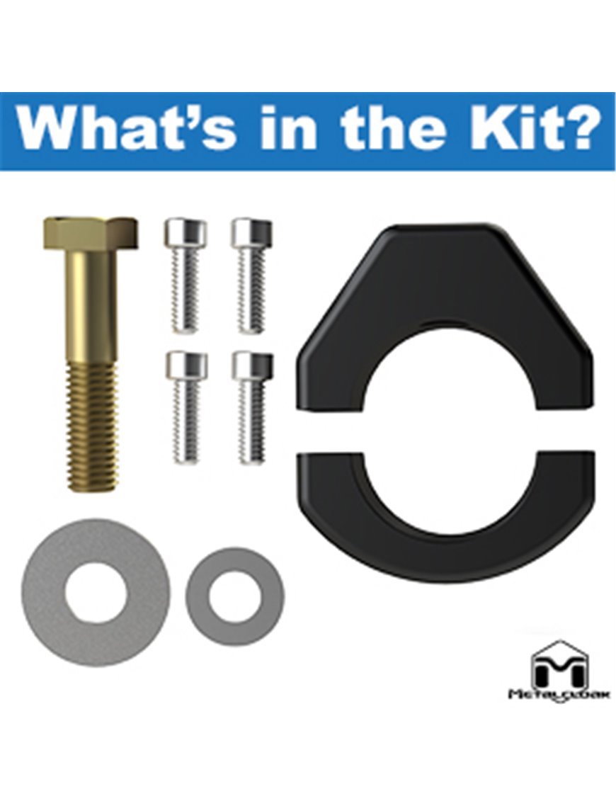 Розміщення кріплення амортизатора керма 1 5/8 Metalcloak Wrangler JK JL JT