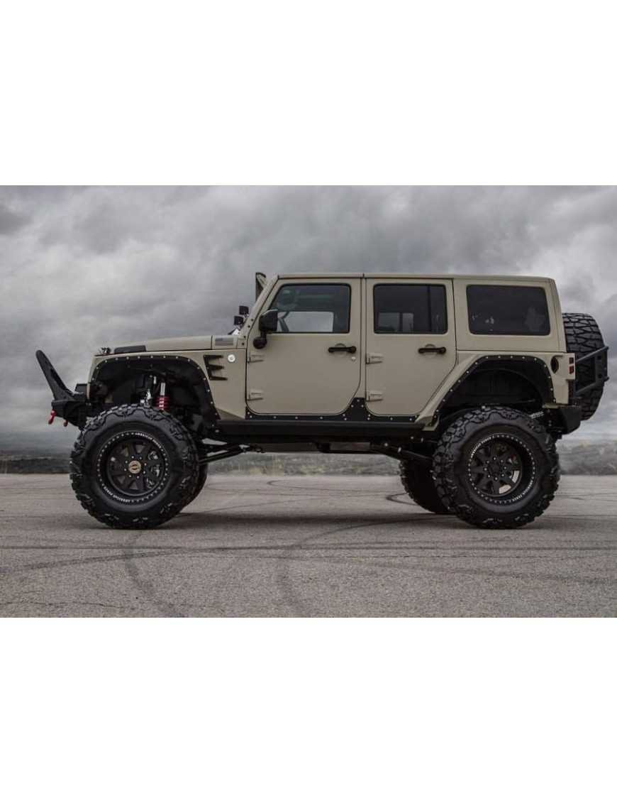 Накладки на пороги Jeep Wrangler
