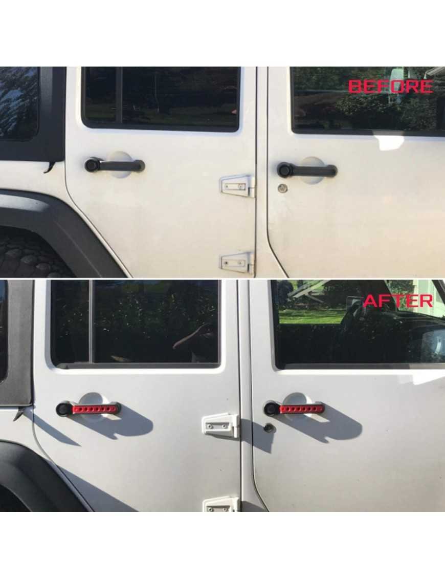 Накладки на ручки Jeep Wrangler - червоні