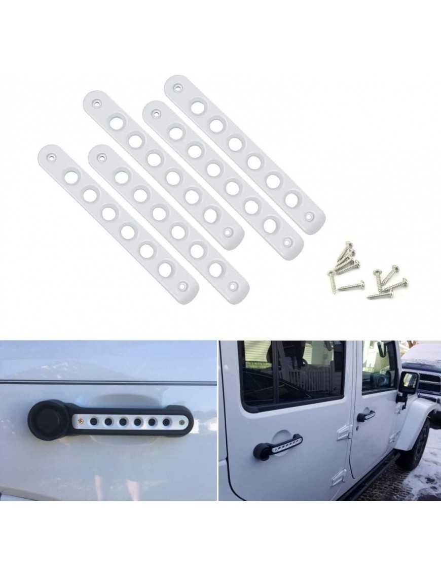 Накладки на ручки Jeep Wrangler - сріблясті