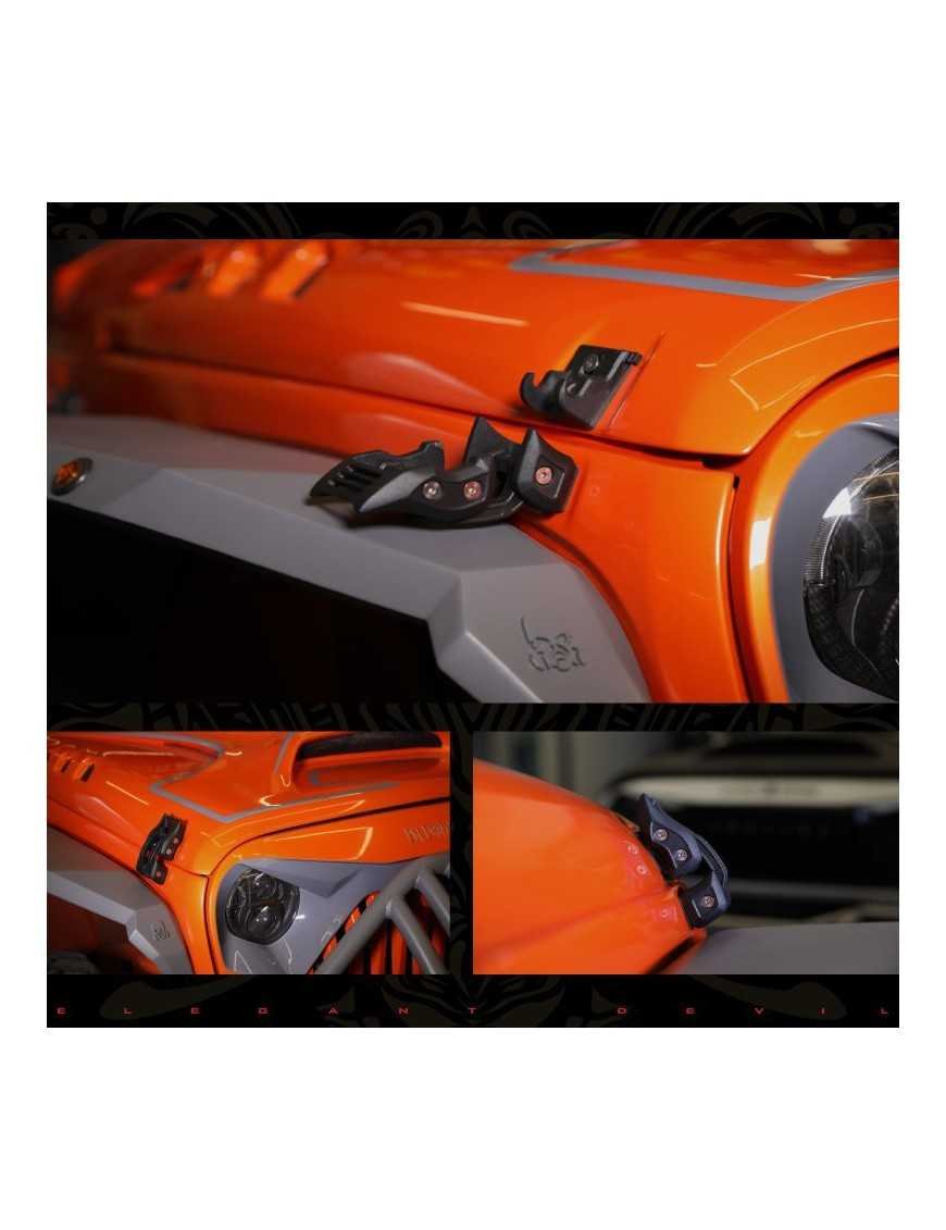 Бічні замки капота TopFire Jeep Wrangler JK/JL