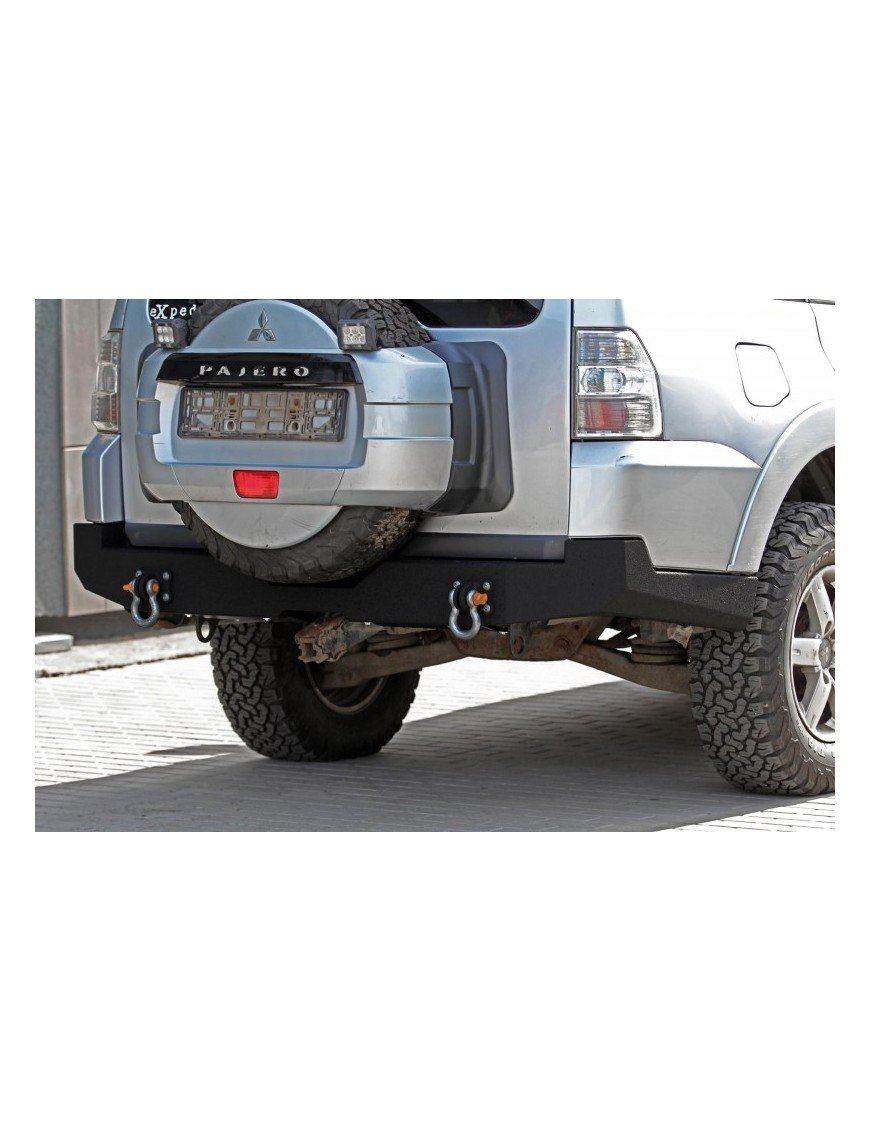 Задній сталевий бампер Mitsubishi Pajero 4 V80 long More 4x4
