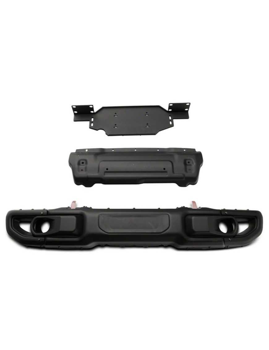 Алюмінієвий бампер Wrangler JL JLU ювілейний з місцем для датчиків, пластиною лебідки та захистом