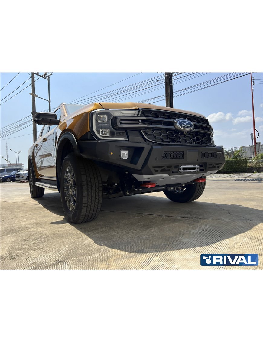 Алюмінієвий бампер Rival 4x4 Ford Ranger Next Gen 2022- у комплекті з фарами