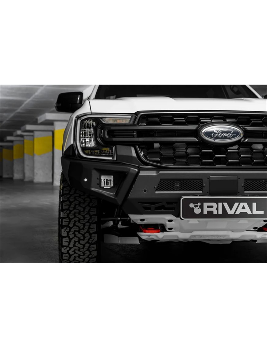 Алюмінієвий бампер Rival 4x4 Ford Ranger Next Gen 2022- у комплекті з фарами