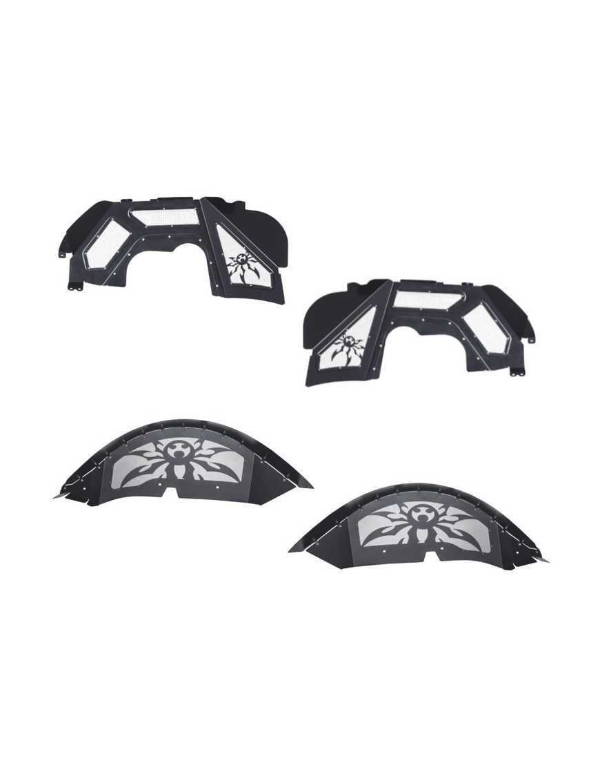 Комплект внутрішніх захисних кожухів крил чорні Poison Spyder