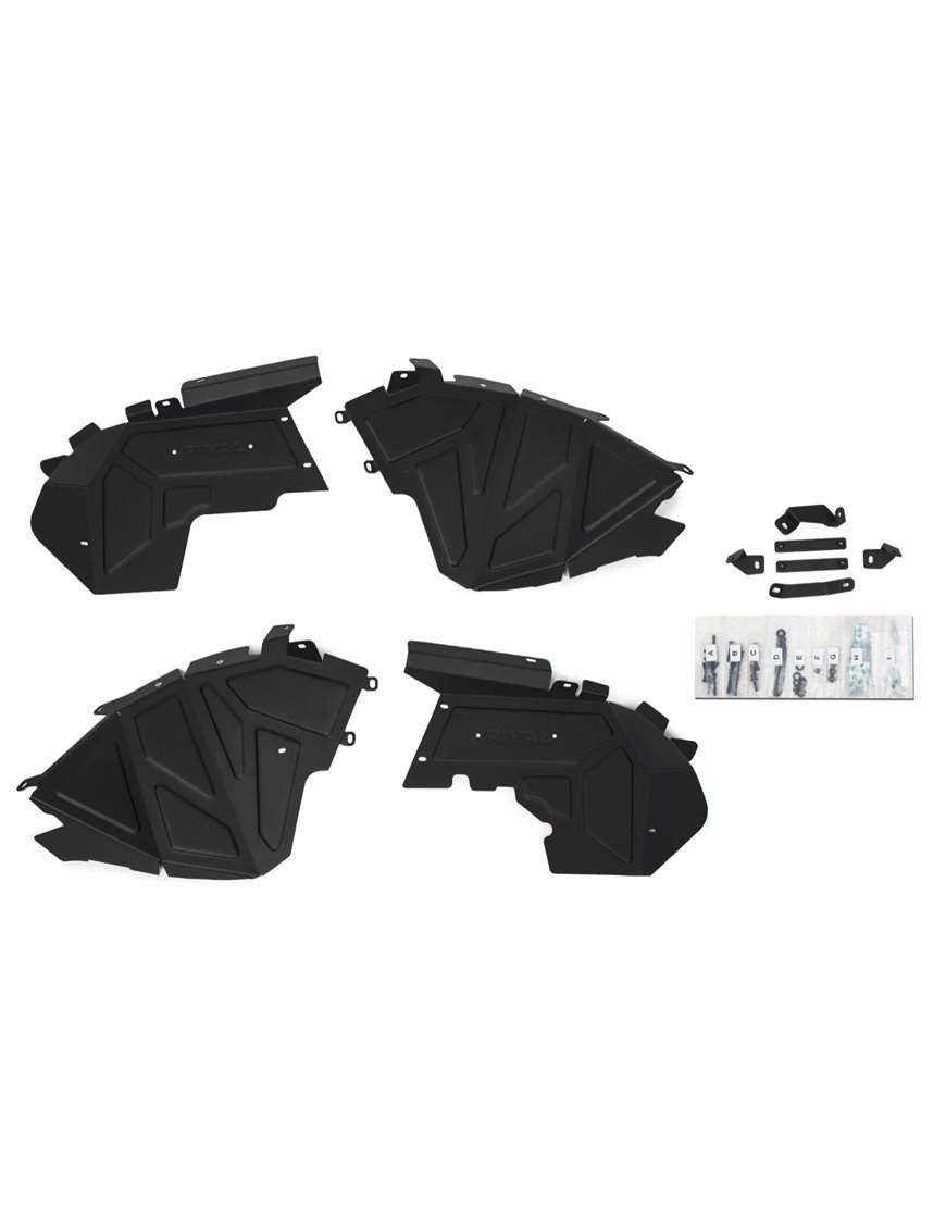 Алюмінієві внутрішні передні підкрилки Wrangler JL JLU Rival