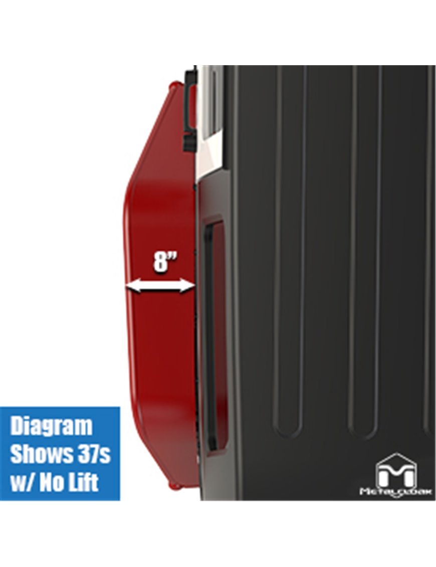 Широкі сталеві задні розширювачі Metalcloak Quick Release для Jeep Wrangler JK JKU