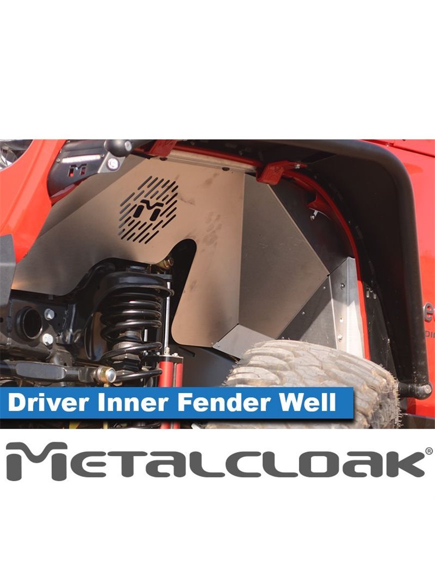 Алюмінієві підкрила Metalcloak передні для Wrangler JL JLU і Gladiator JT без фарбування