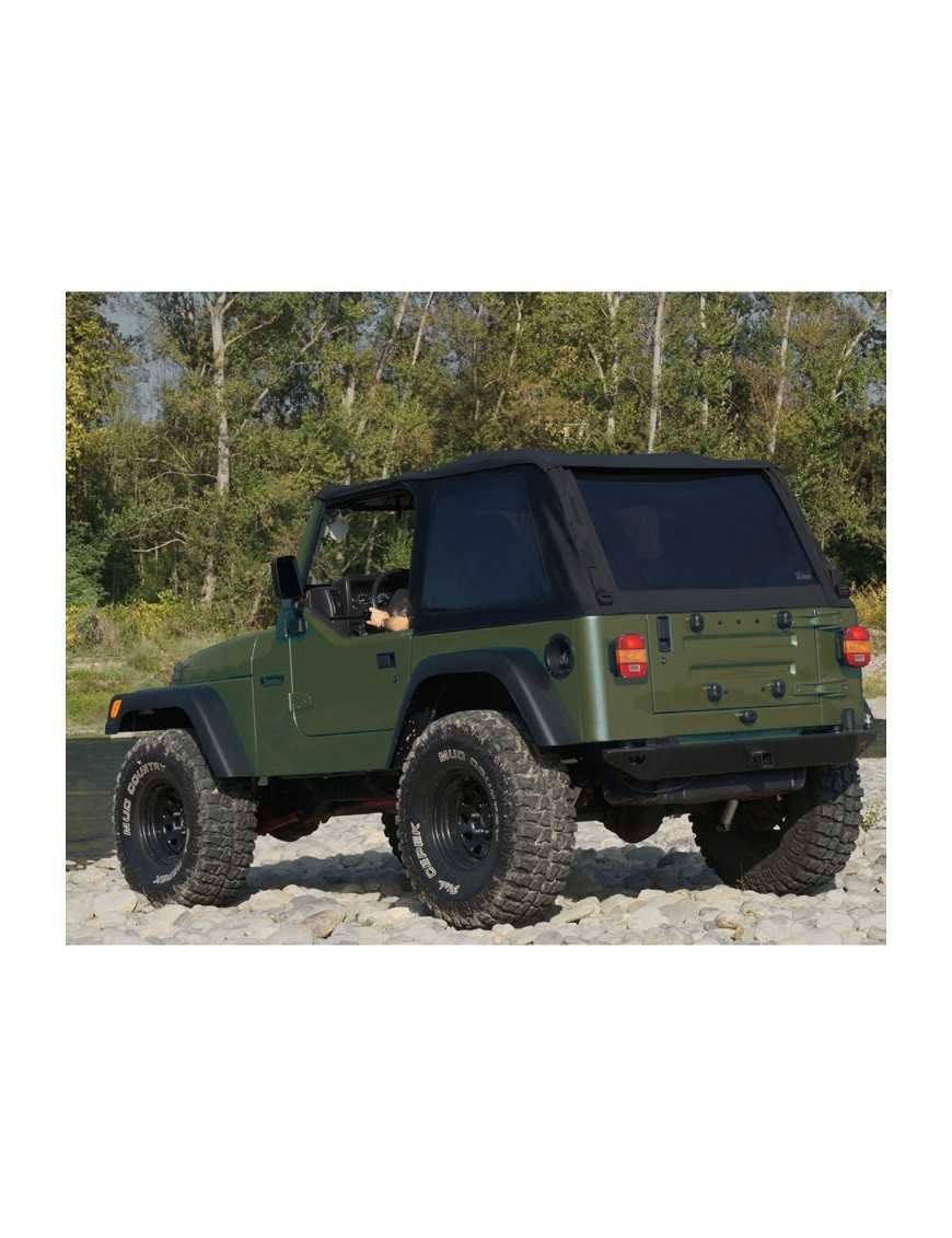 Комплектний м'який дах без каркаса типу Fastback з вікнами Black Diamond Suntop