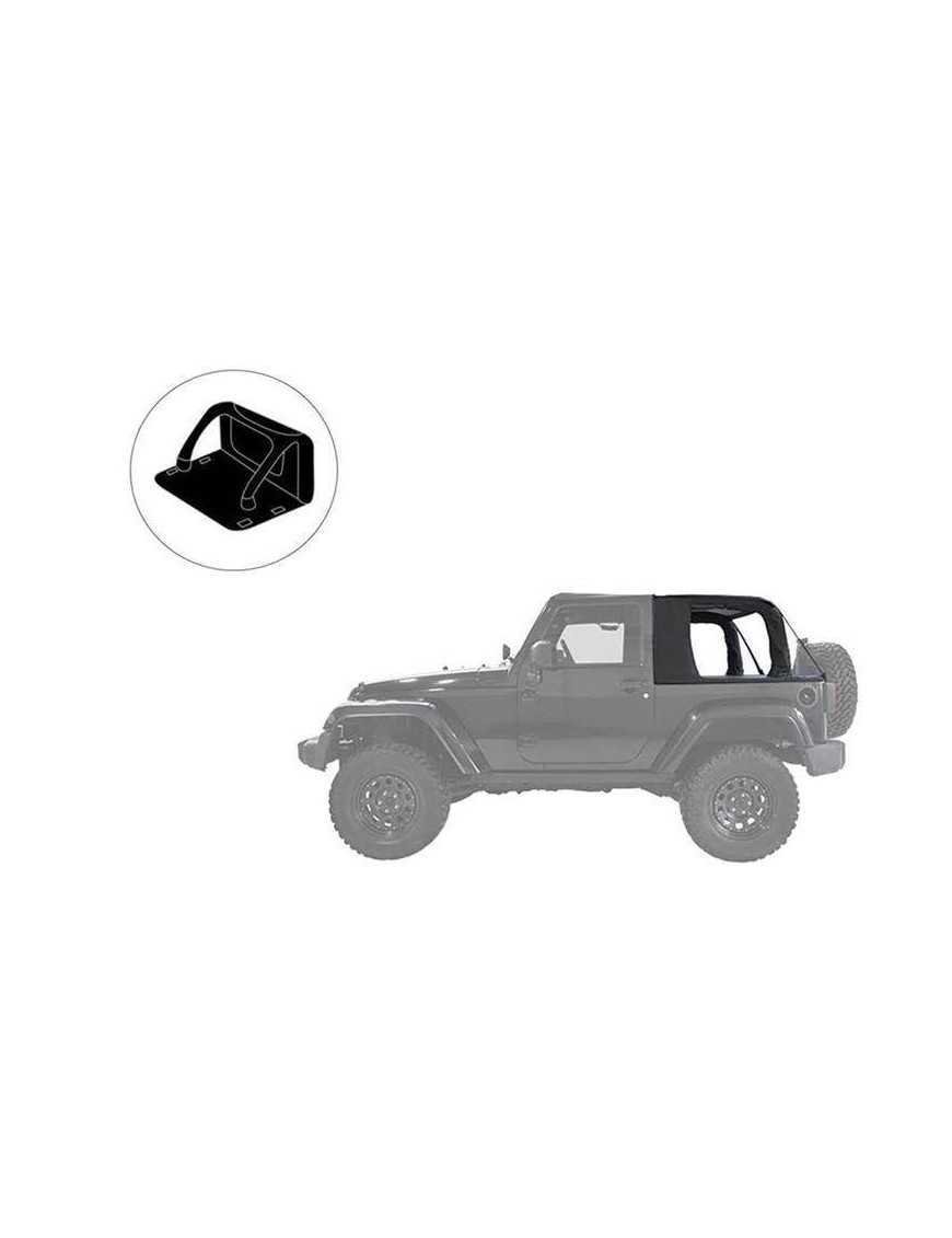 Комплектний м'який дах без каркаса типу Cargo зі стінкою Black Diamond Suntop