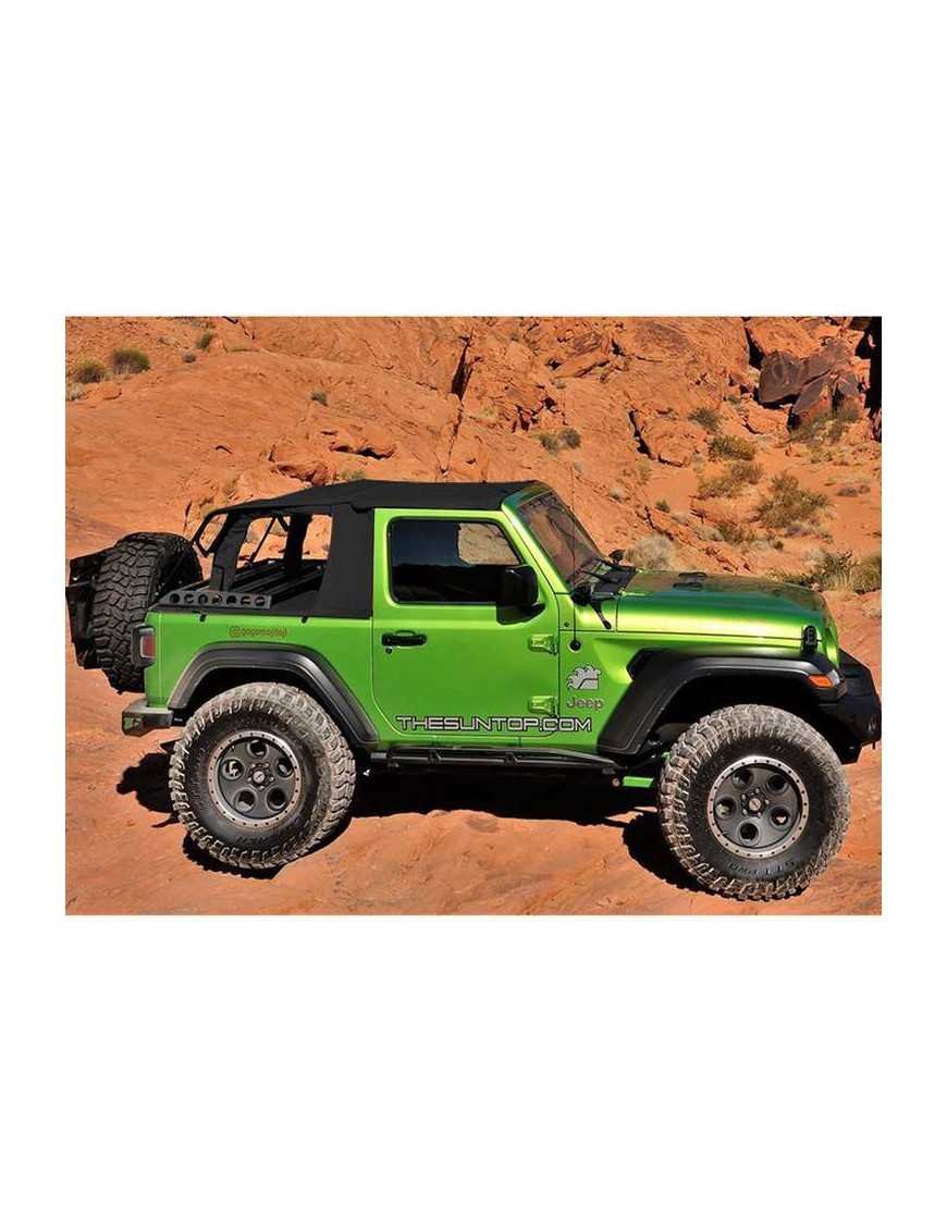 Комплектний м'який дах без каркаса типу Cargo зі стінкою Black Diamond Suntop