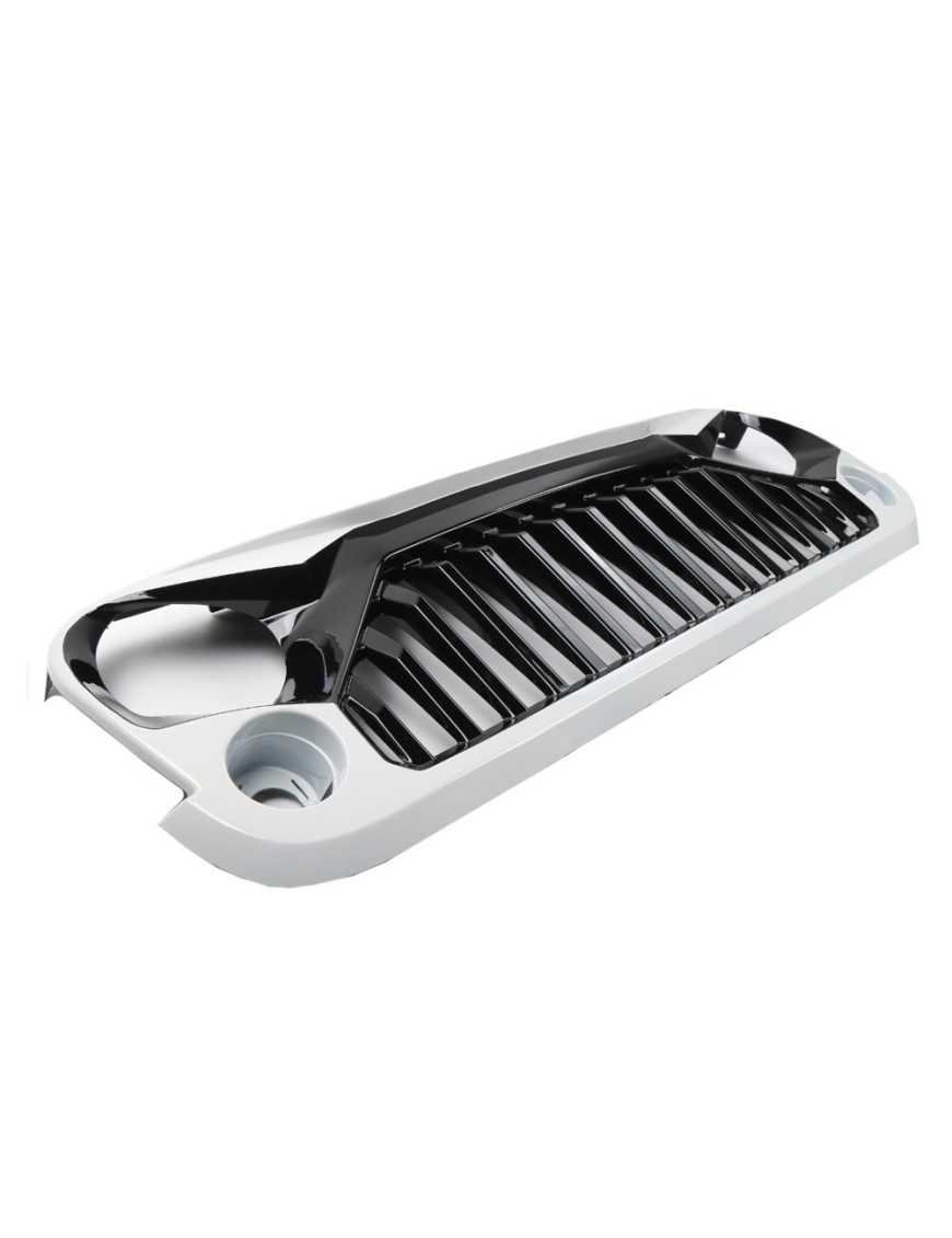 Jeep Wrangler JK 07-18 решітка Angry Eyes Bright White W7 OF JKGL039 Offroad Express