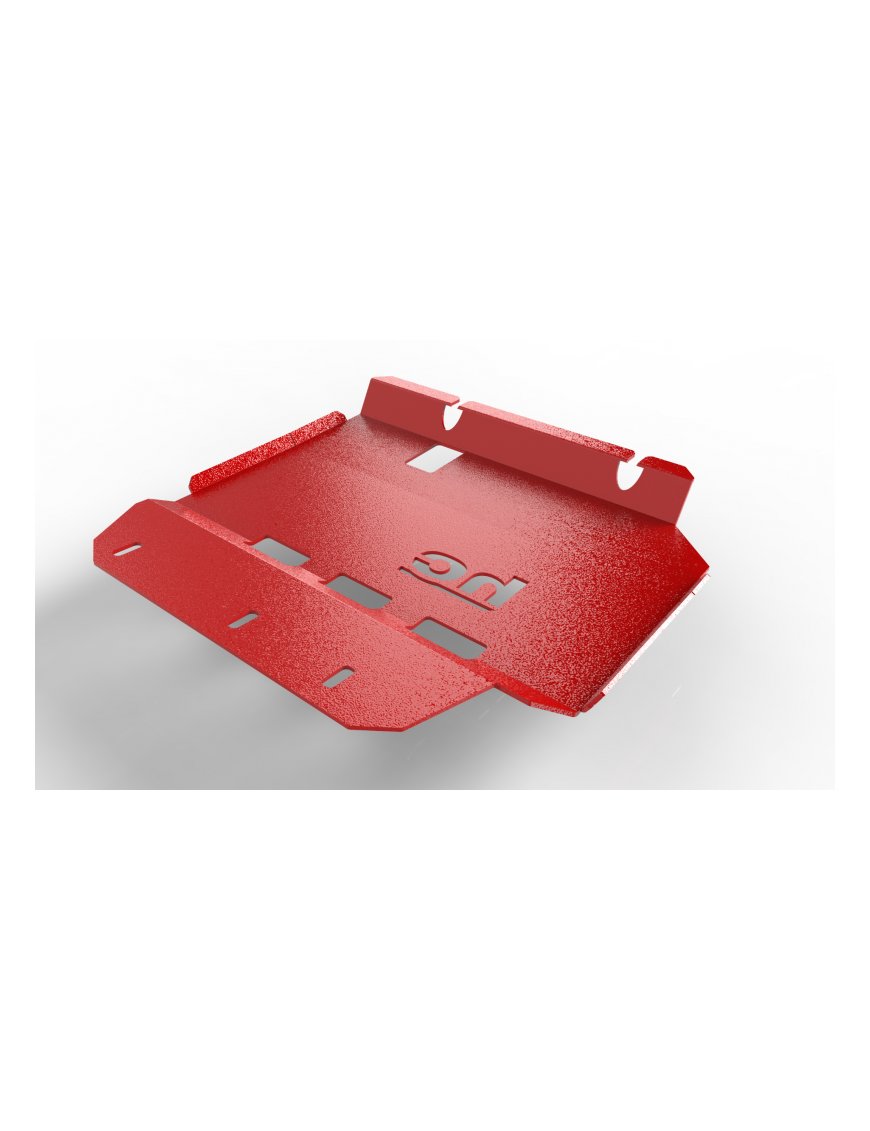 Ford Ranger T8 від 2019 захист двигуна і переднього моста STANDARD - червоний