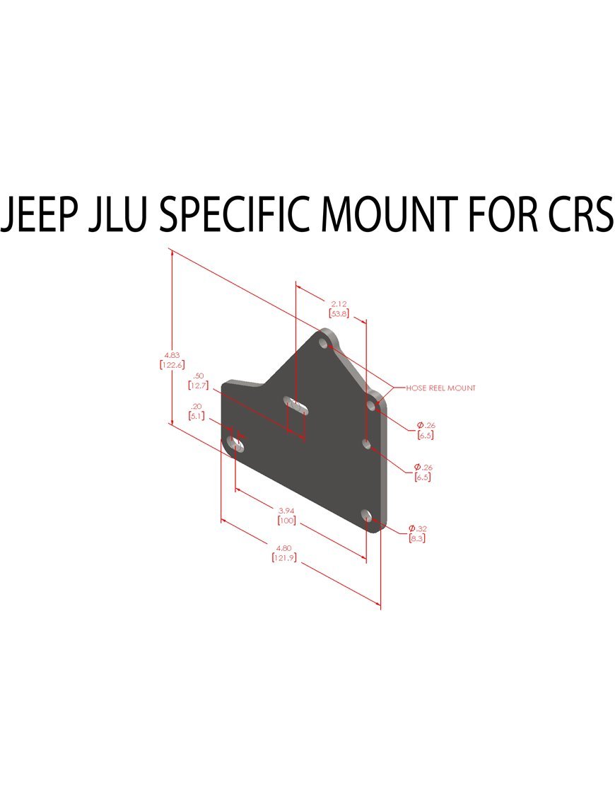 Кріплення для Apex CRS Compact Reel System, призначене для Jeep Wrangler JLU