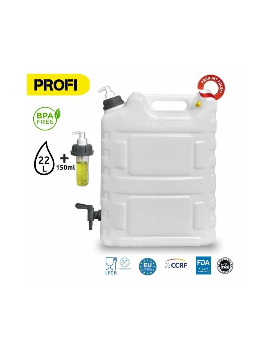 Переносна мийка 22L SimplyCan Profi, контейнер для води з дозатором, клапан