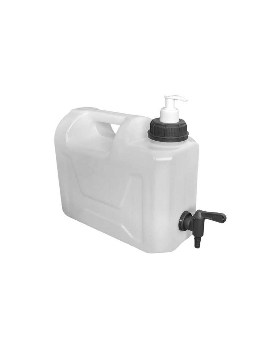 Ємність для води 5L прозора НИЖНІЙ КРАН ПЛАСТИК 3/4