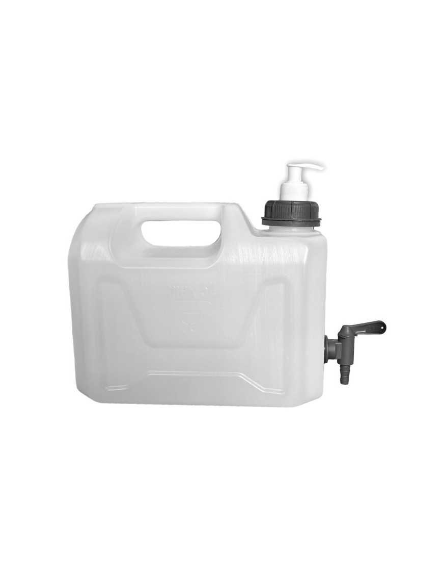 Ємність для води 5L прозора НИЖНІЙ КРАН ПЛАСТИК 3/4