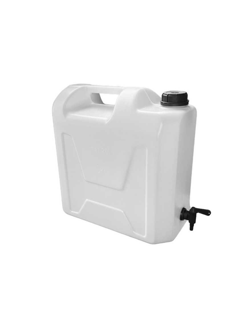 Ємність для води 20L прозора, нижній кран пластиковий 3/4