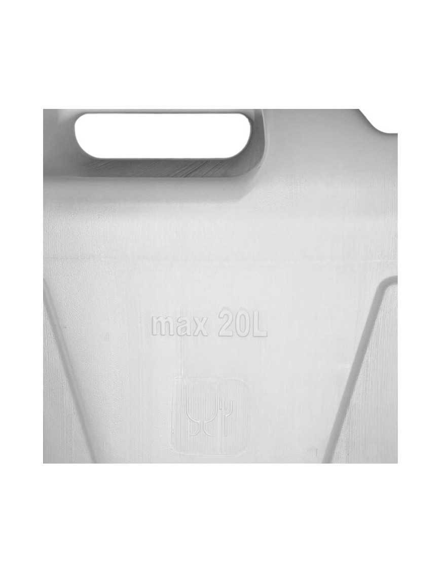 Ємність для води 20L прозора, нижній кран пластиковий 3/4