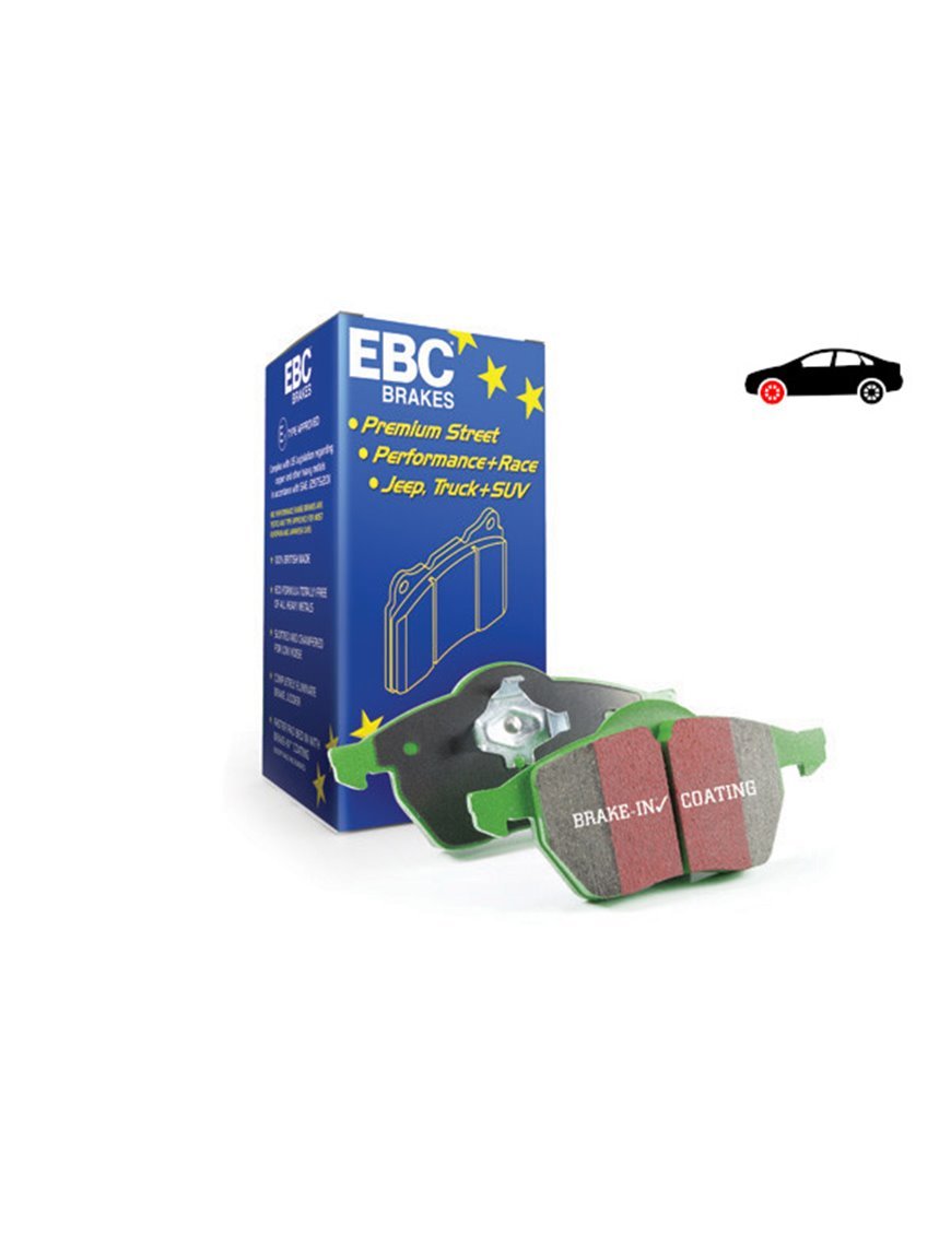 DP61798 - Комплект гальмівних колодок серія GREENSTUFF EBC Brakes Wrangler jl jk
