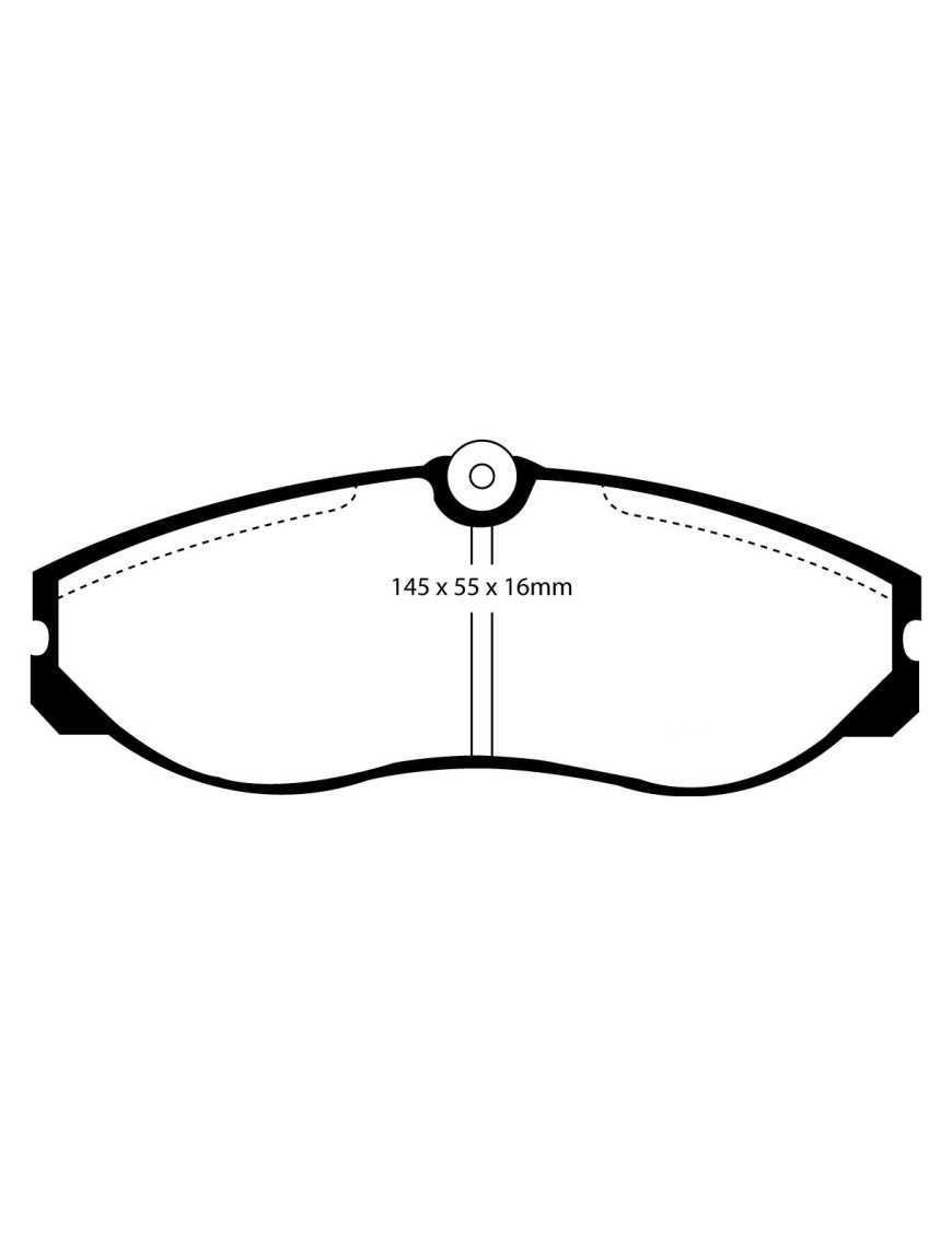 Гальмівні колодки DP947 Terrano II Maverick передні EBC Ultimax