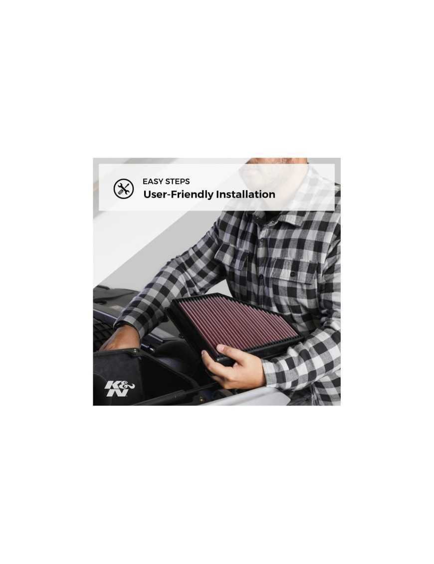 33-5076 K&N повітряний фільтр JEEP Wrangler JL 2.0