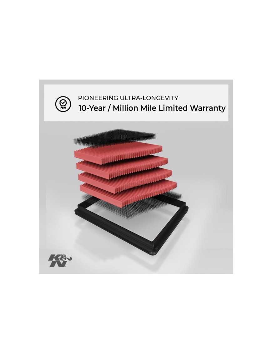 33-5076 K&N повітряний фільтр JEEP Wrangler JL 2.0