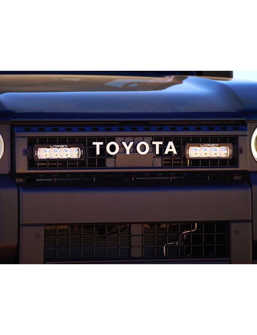 Комплект з двох фар LAZER ST4 Evolution з системою монтажу у штатну решітку - Toyota Land Cruiser 250 (2024 -)