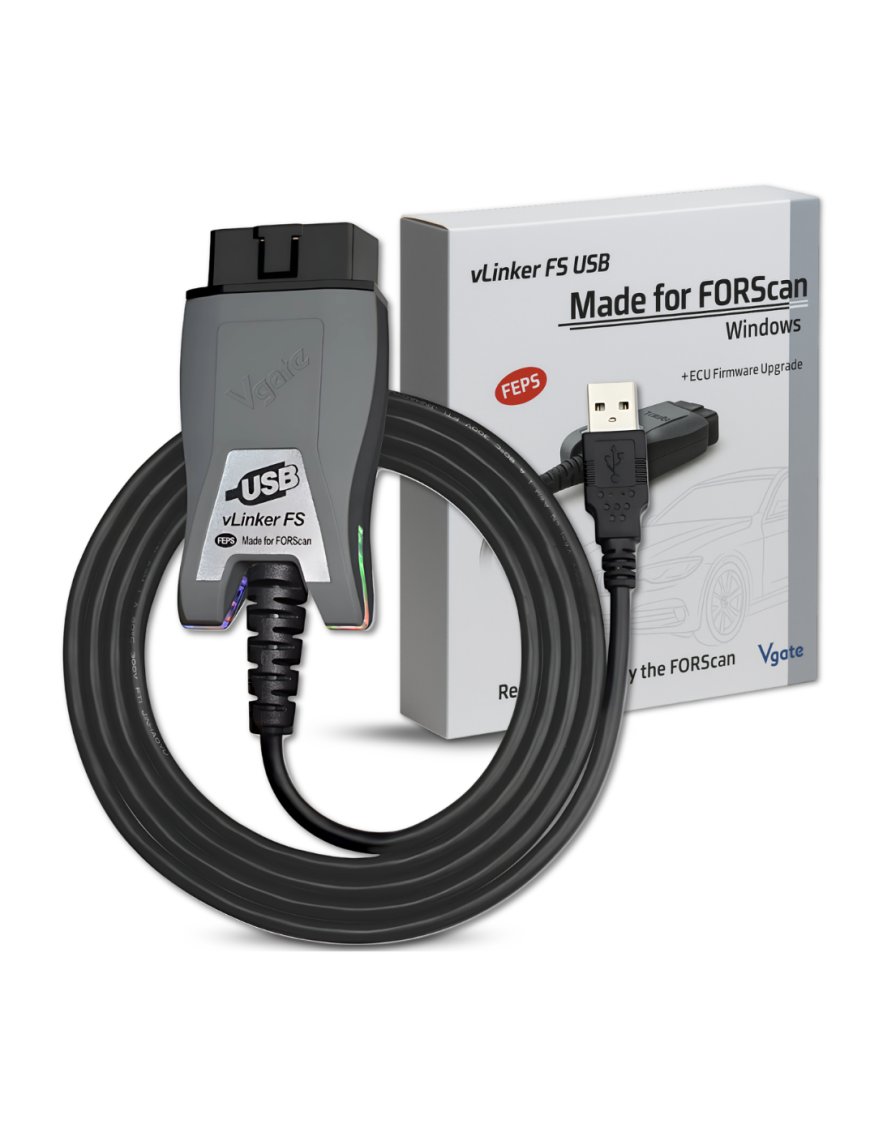 Діагностичний інтерфейс Vgate vLinker FS USB ForScan Ford FEPS MS CAN