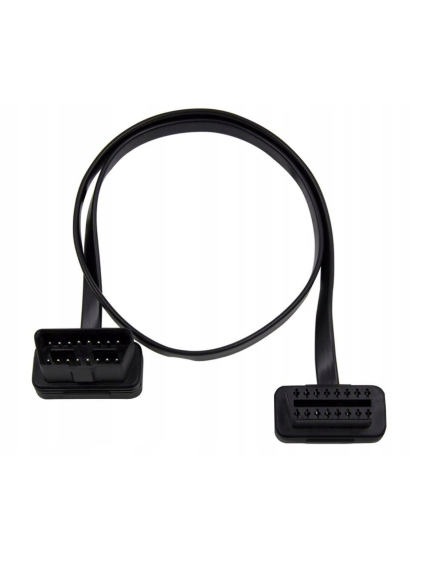 Подовжувач кабель obd2 55см плоский Vgate iCar