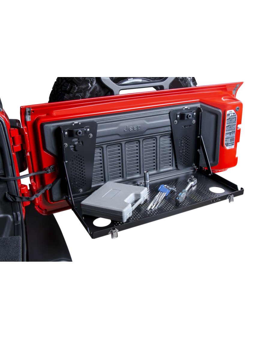Алюмінієвий столик на задні двері Wrangler JL JLU від RIVAL
