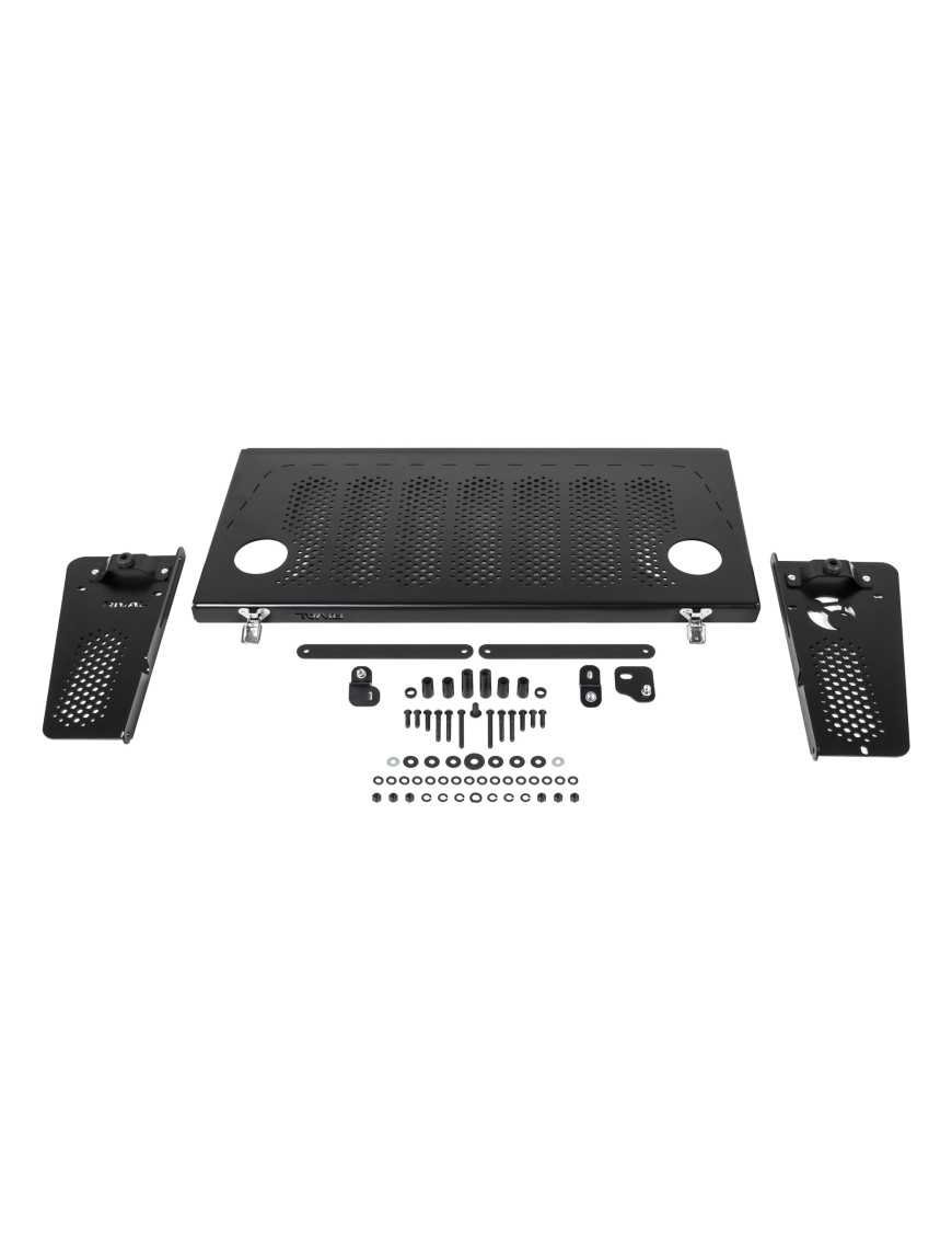 Алюмінієвий столик на задні двері Wrangler JL JLU від RIVAL