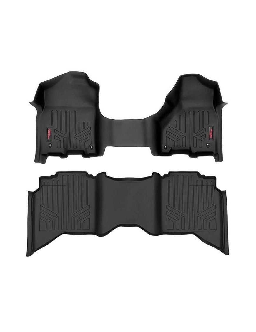Килимки на підлогу передні і задні, короткий центральний тунель Rough Country Crew/Mega Cab