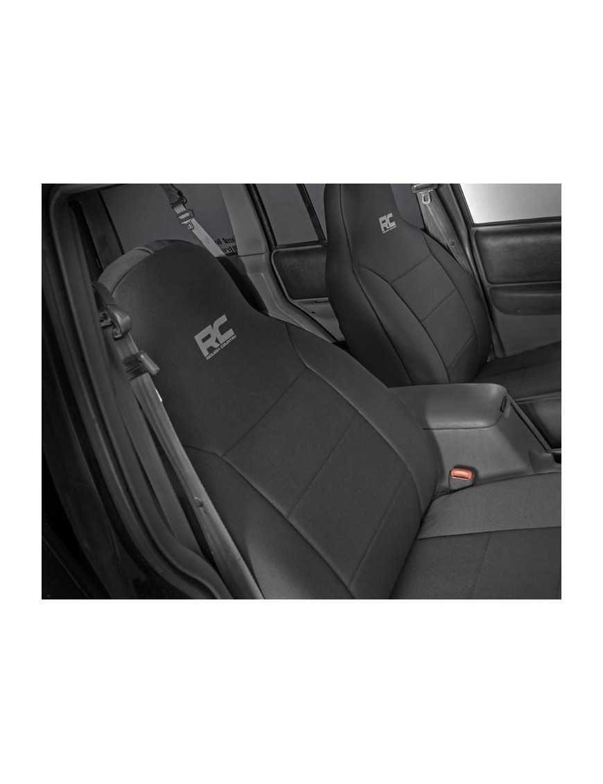 Комплект неопренових чохлів на сидіння чорний Rough Country