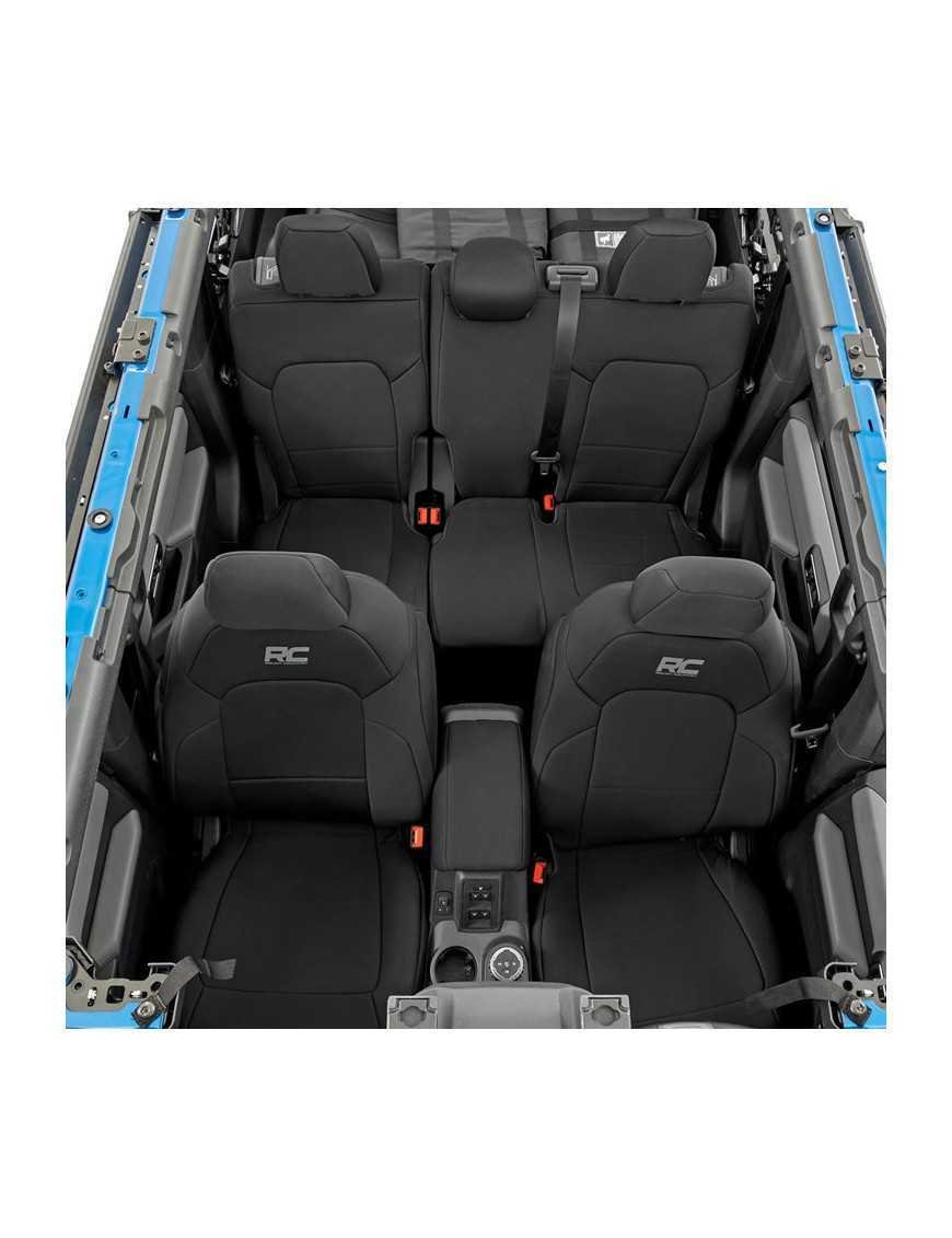 Комплект неопренових чохлів на сидіння чорний Rough Country