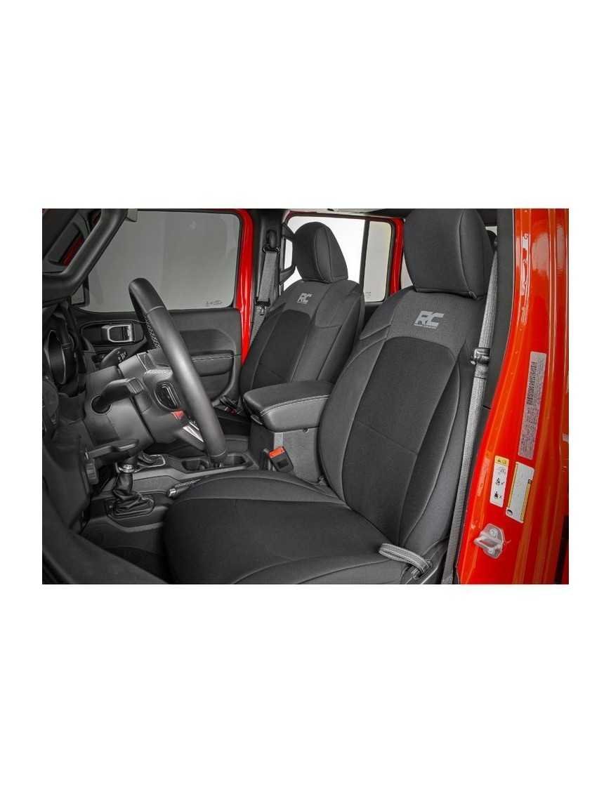 Комплект неопренових чохлів на сидіння чорний Rough Country